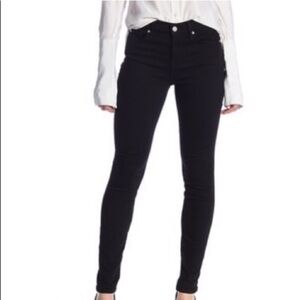 7 For All Mankind The Skinny Black Stretch Jeans 28